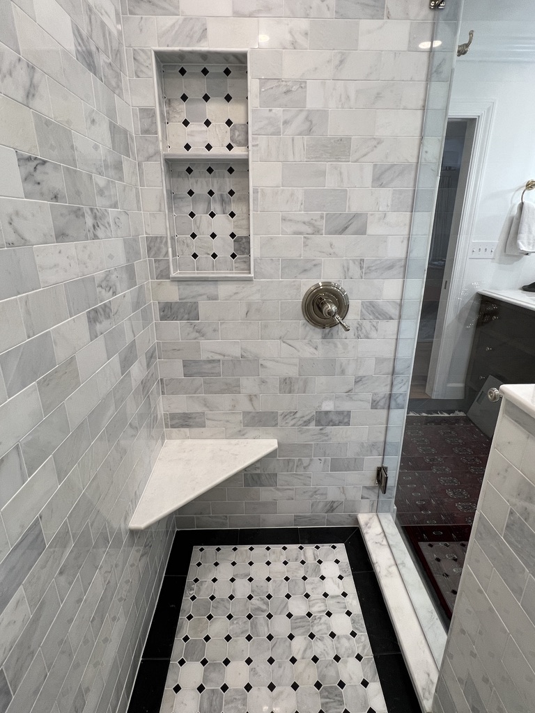 Terrace Park primary bathroom shower after renovation