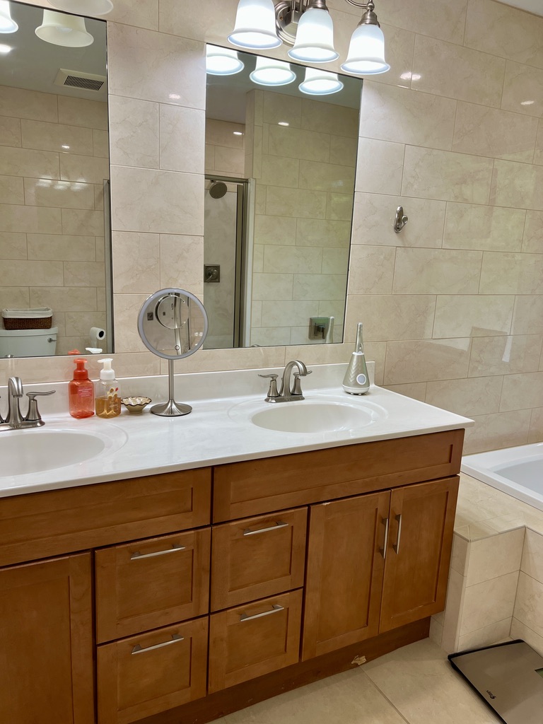 Terrace Park primary bathroom vanity before renovation