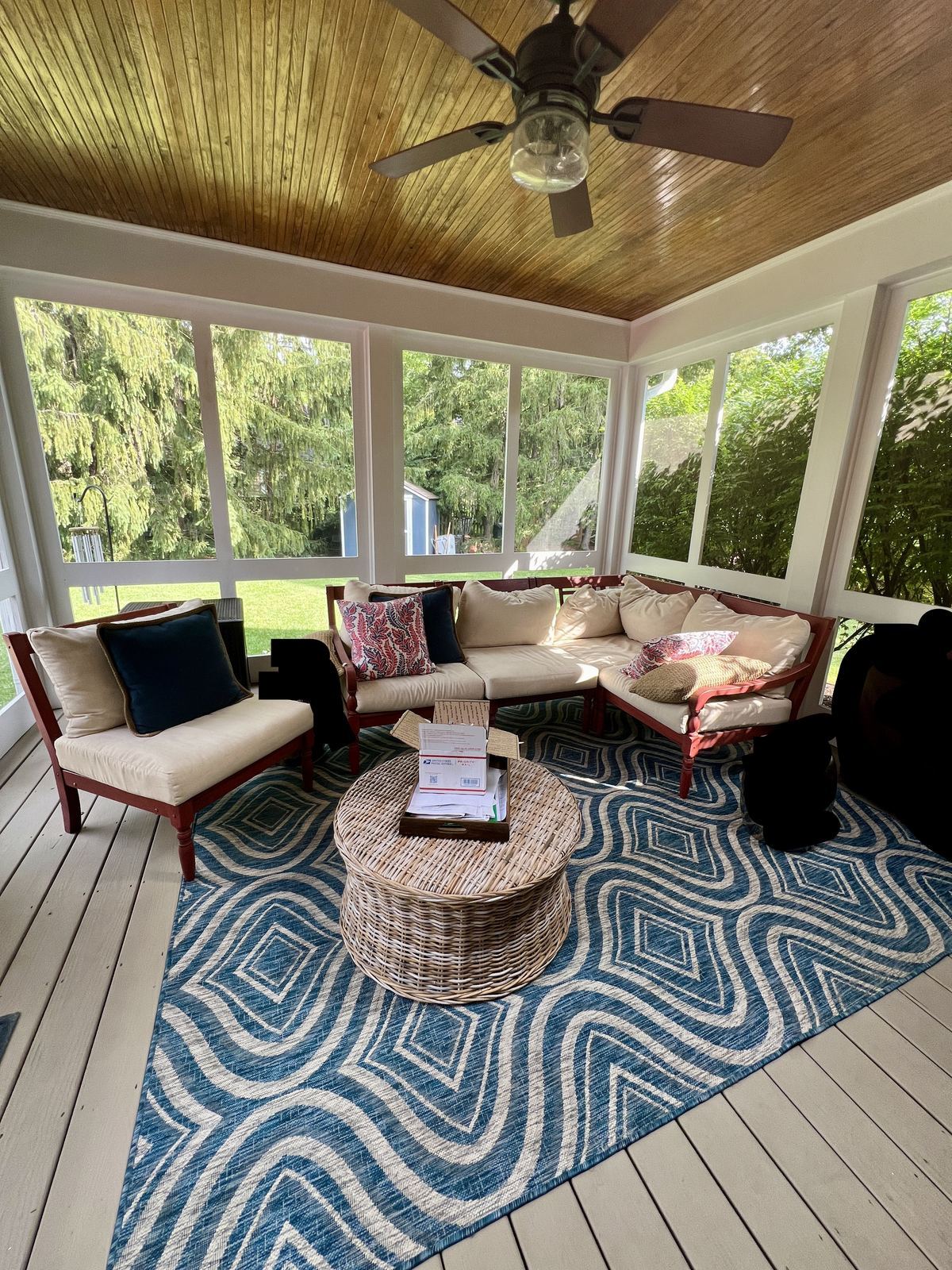 Terrace Park screened porch before renovation